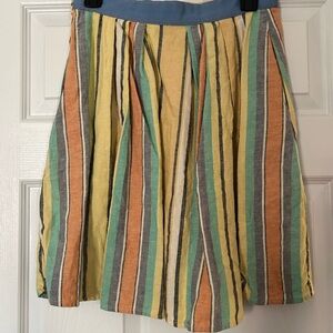 Anthropologie colorful striped skirt